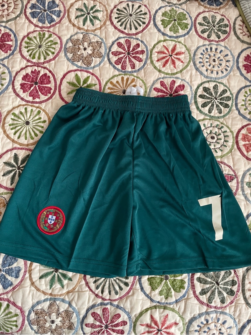 Cristiano Ronaldo Portugal National Team Shorts - kids 8 to 10 - unbranded